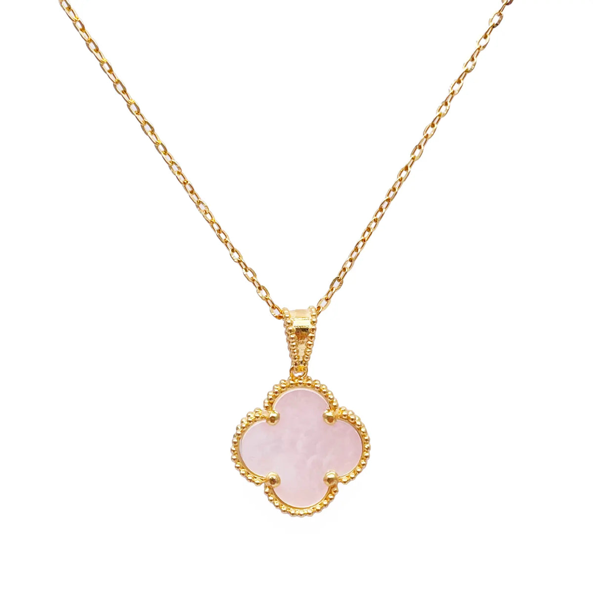 22ct Yellow Gold Leaf Pendant & Chain Necklace 16 Inches