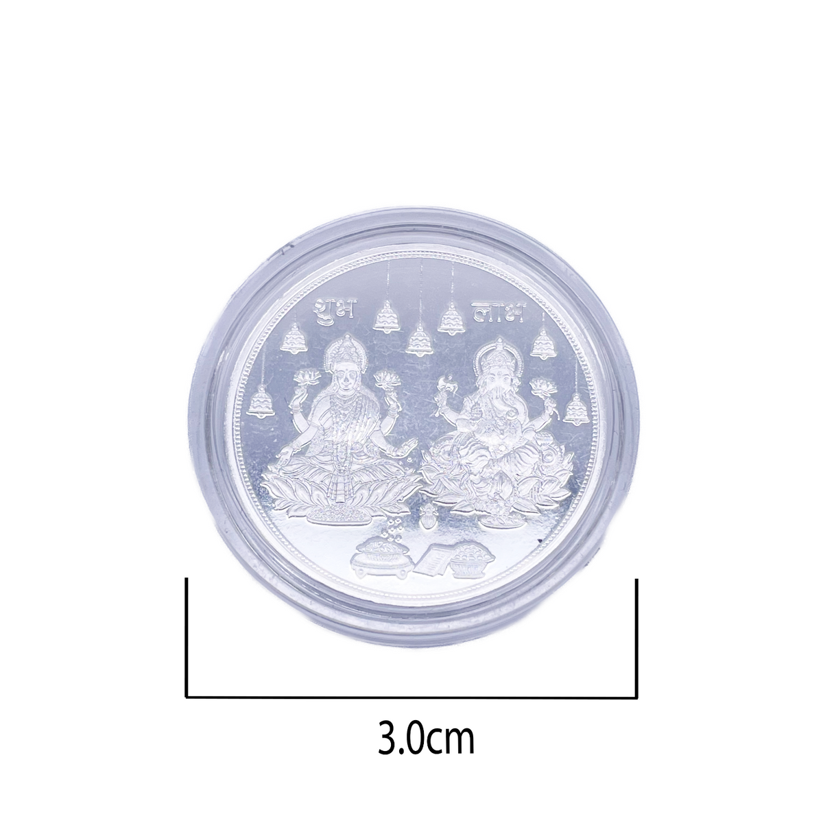 Silver Coin Laxmi Ganesh Silver Diwali / Dhanteras / Gift Fine 999.9