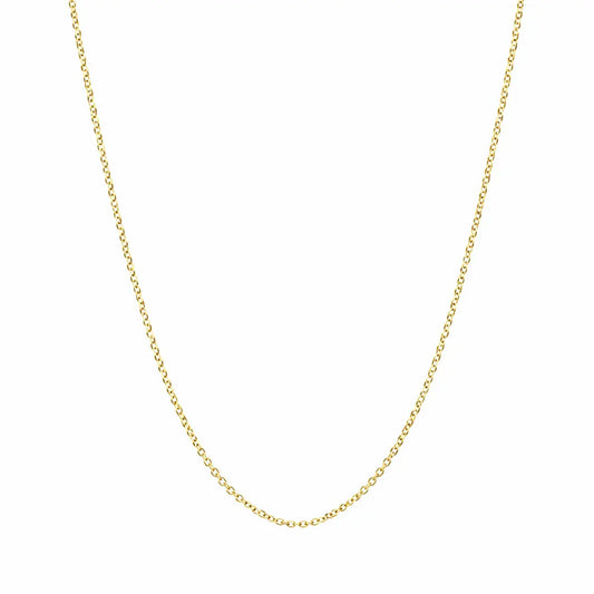 14ct Yellow Gold Diamond Cut Chain Necklace 18 inch Hallmarked  Gold Necklace