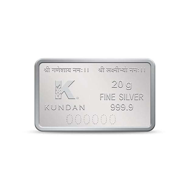 Silver Bar Laxmi Ganesh reverse side detail - Raina Jewels