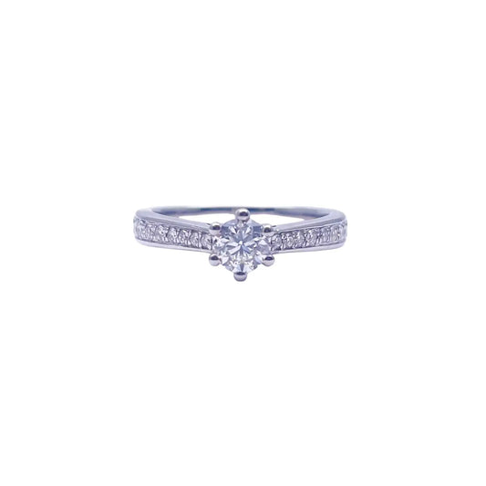 18ct White Gold 6-Claw Solitaire Natural Diamond  Engagement Ring 0.70ct  Engagement Ring
