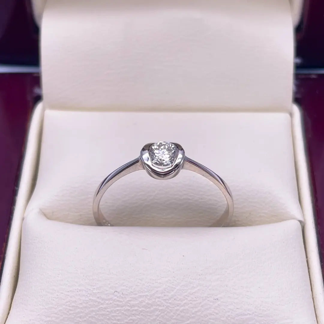 18ct White Gold Diamond Solitaire Ring 0.20ct  Diamond Ring