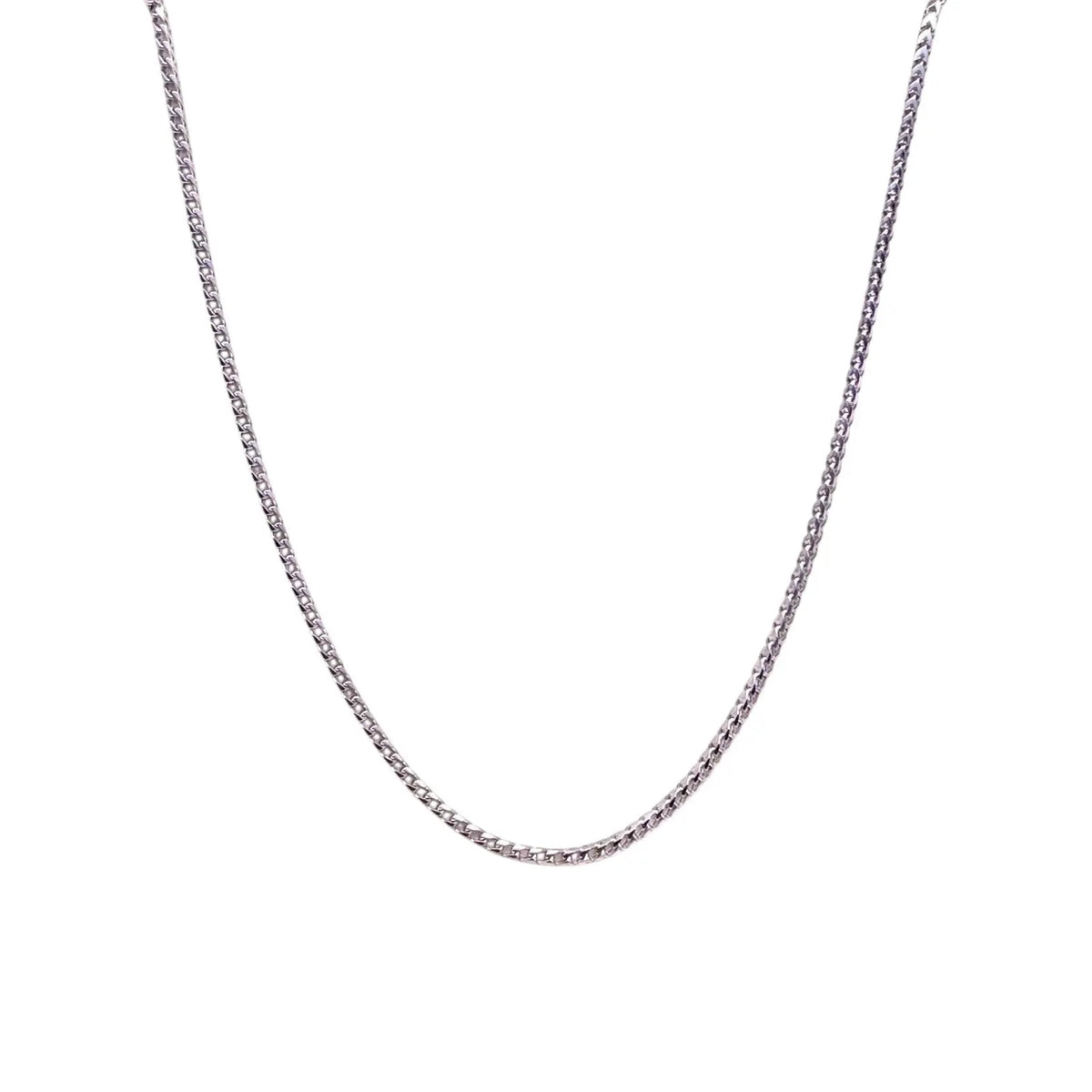 18ct White Gold Franco Necklace 16''inch  Gold Necklace