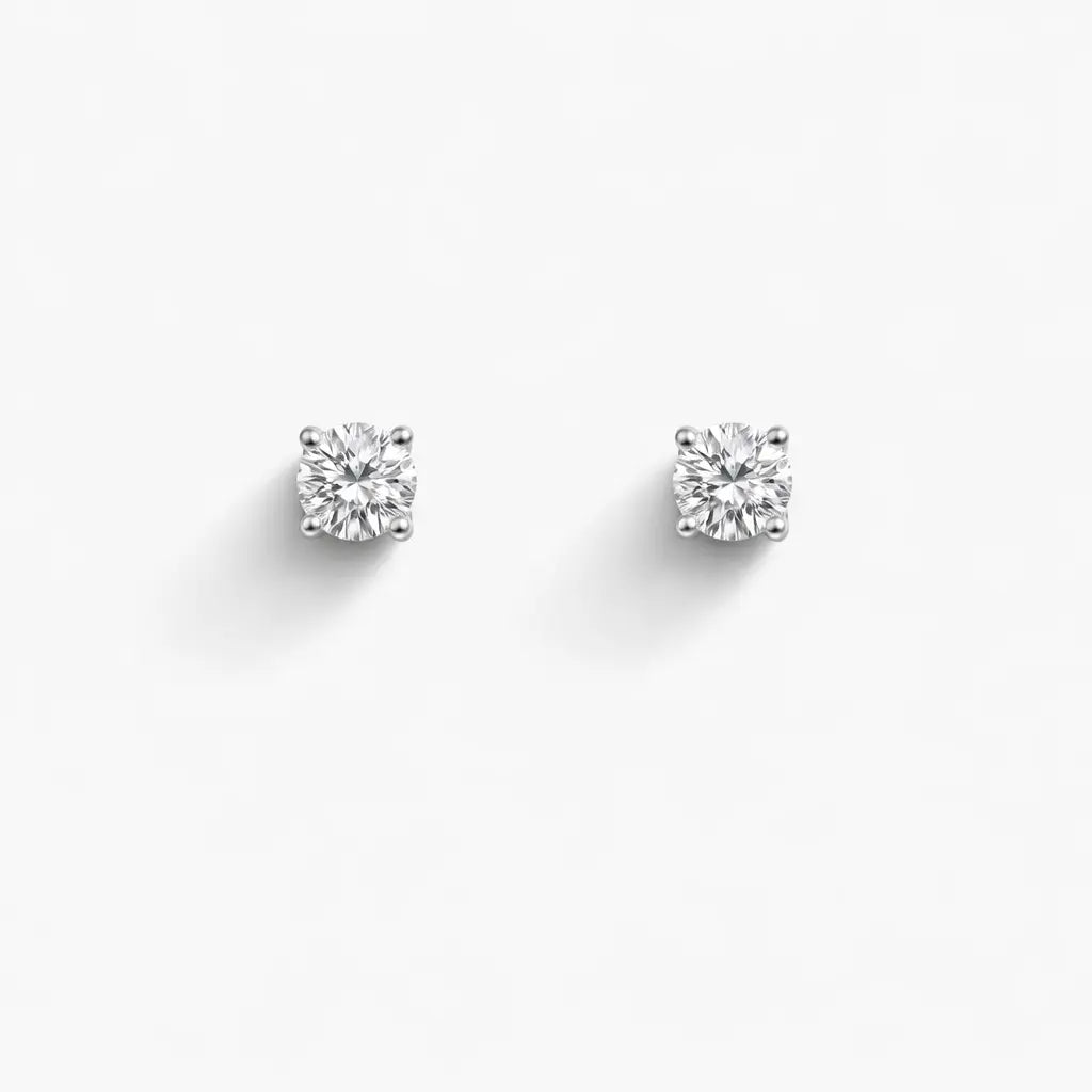 18ct White Or Yellow Gold Diamond Children's Earrings 0.20ct Child friendly  Children's diamond earring