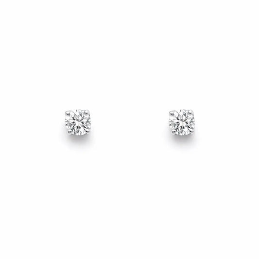 18ct White Or Yellow Gold Diamond Children's Earrings 0.20ct Child friendly  Children's diamond earring