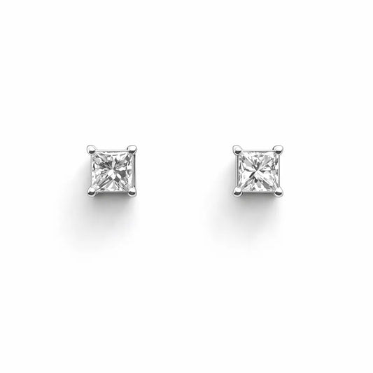 18ct White/Yellow Gold Children's Princess Diamond Earrings 0.30ct  Children's diamond earring