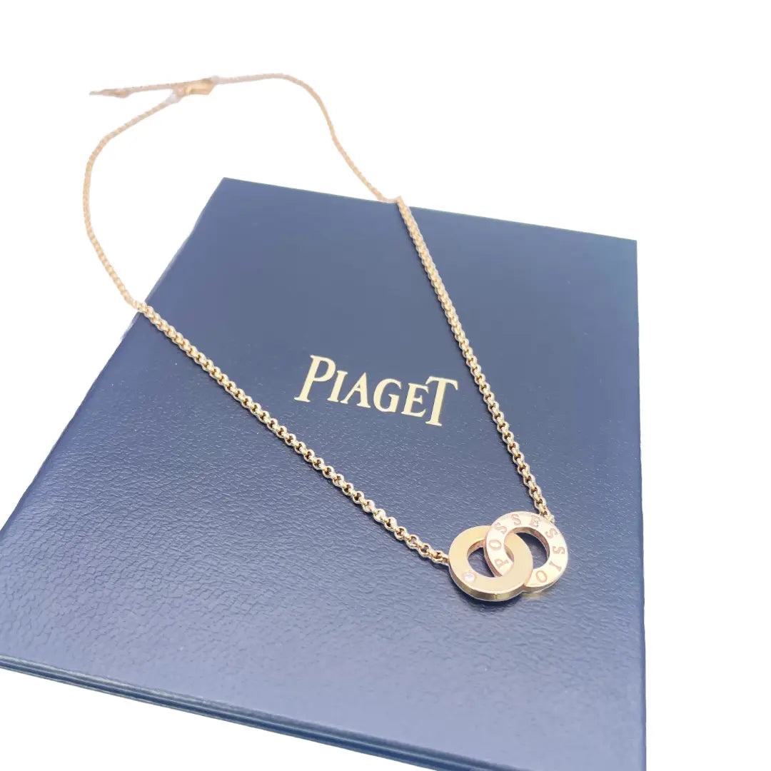 18ct Yellow Gold Diamond Piaget Toi Moi Possession Necklace 0.01ct Certificate 