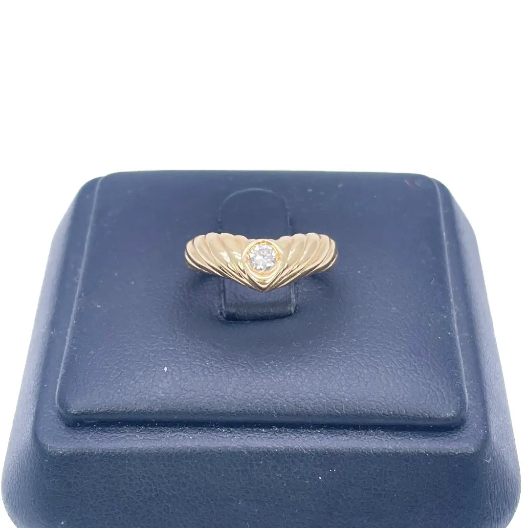 18ct Yellow Gold High Polished Solitaire Diamond Ring 0.10ct  Diamond Ring