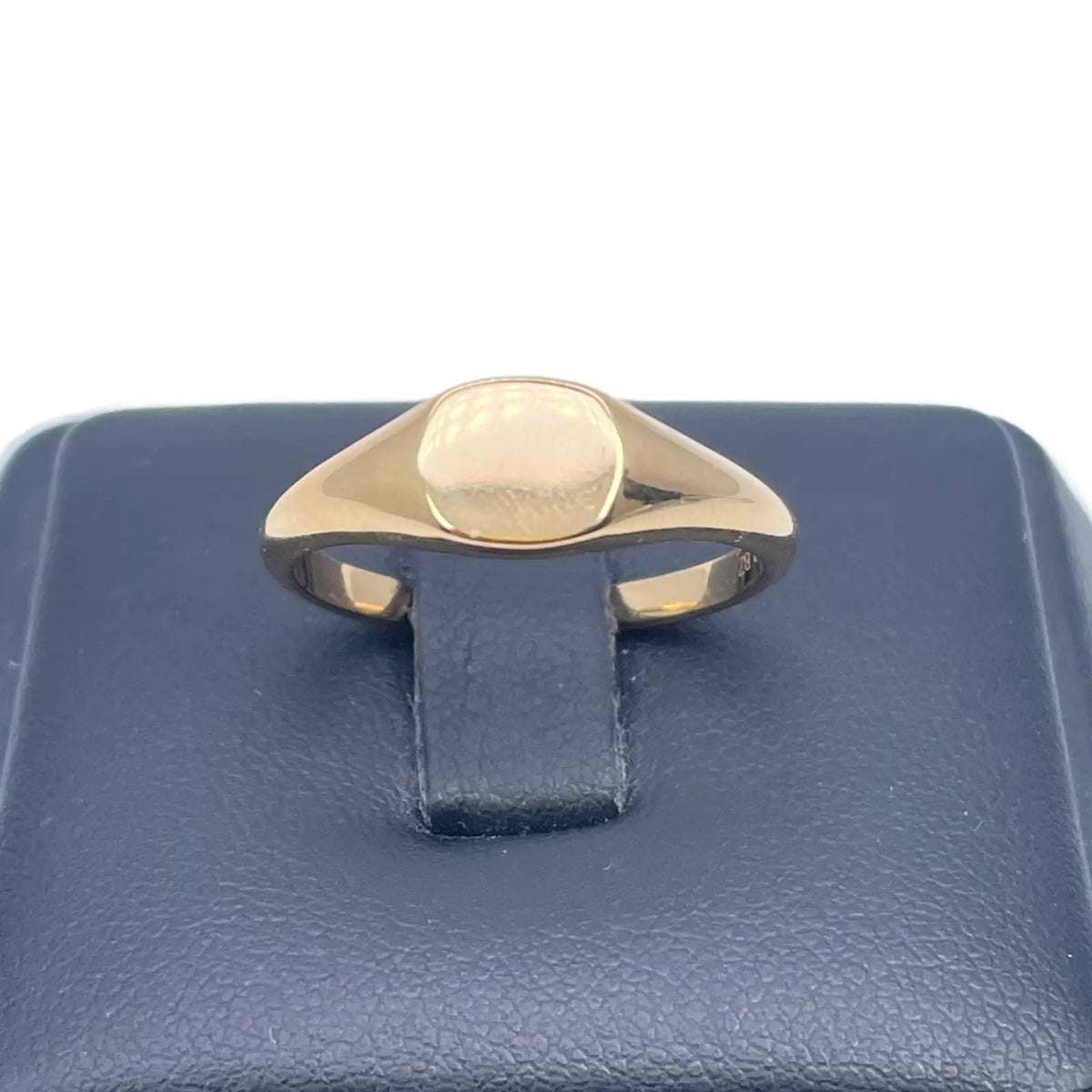 18ct Yellow Gold High Polished Square Men's Signet Ring 