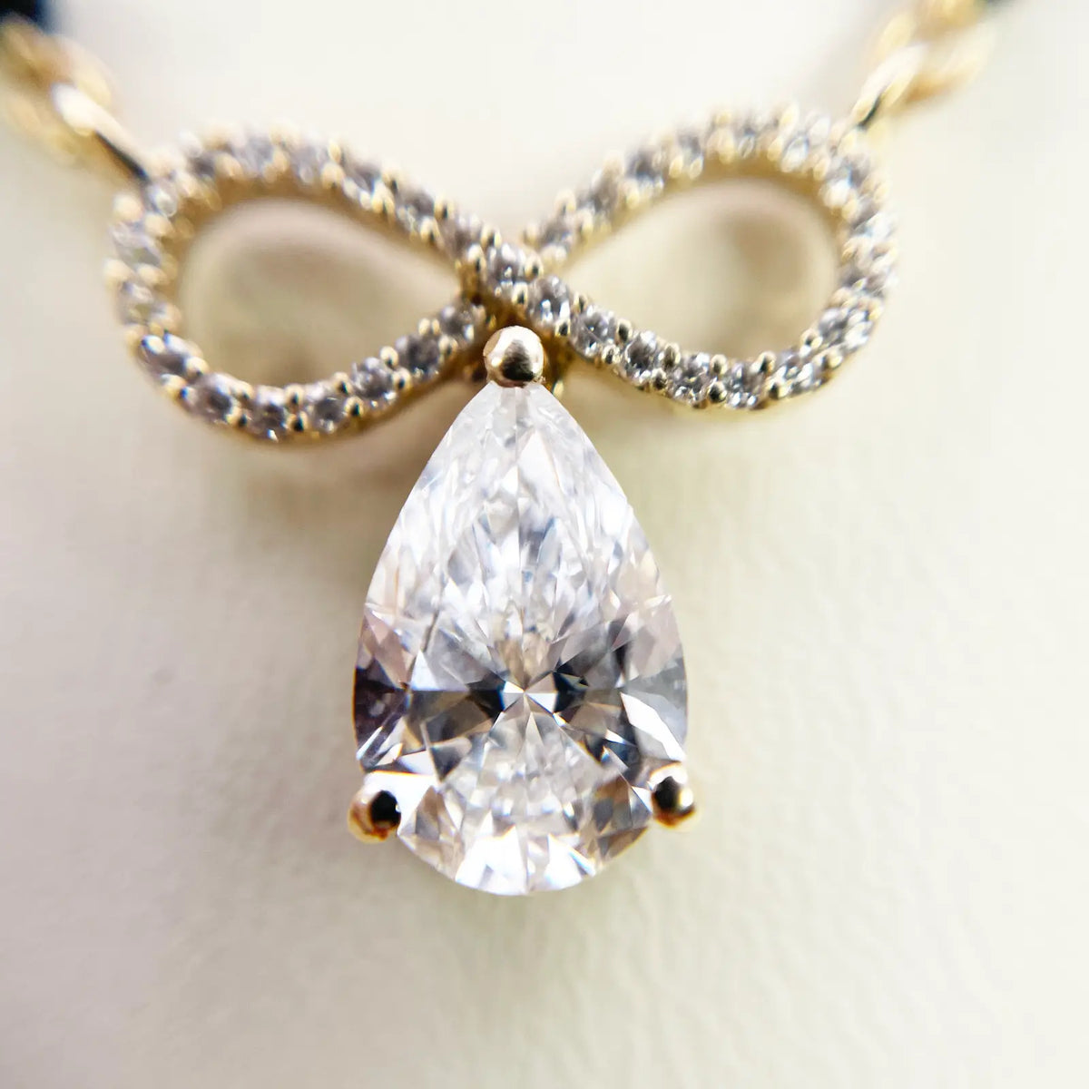 18ct Yellow Gold Lab Grown Diamond 1.65ct Infinity Mangalsutra Necklace IGI Cert  Mangalsutra Chains