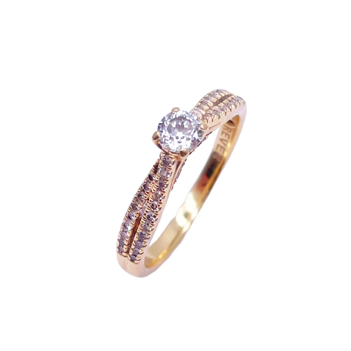 18ct Yellow Gold Natural Diamond Fancy Pave Engagement Ring 0.63ct Certified  Diamond Ring