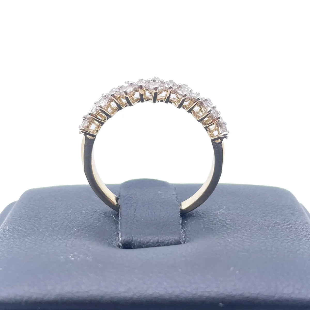 18ct Yellow Gold Prong Diamond Half Eternity Band 1.04ct 
