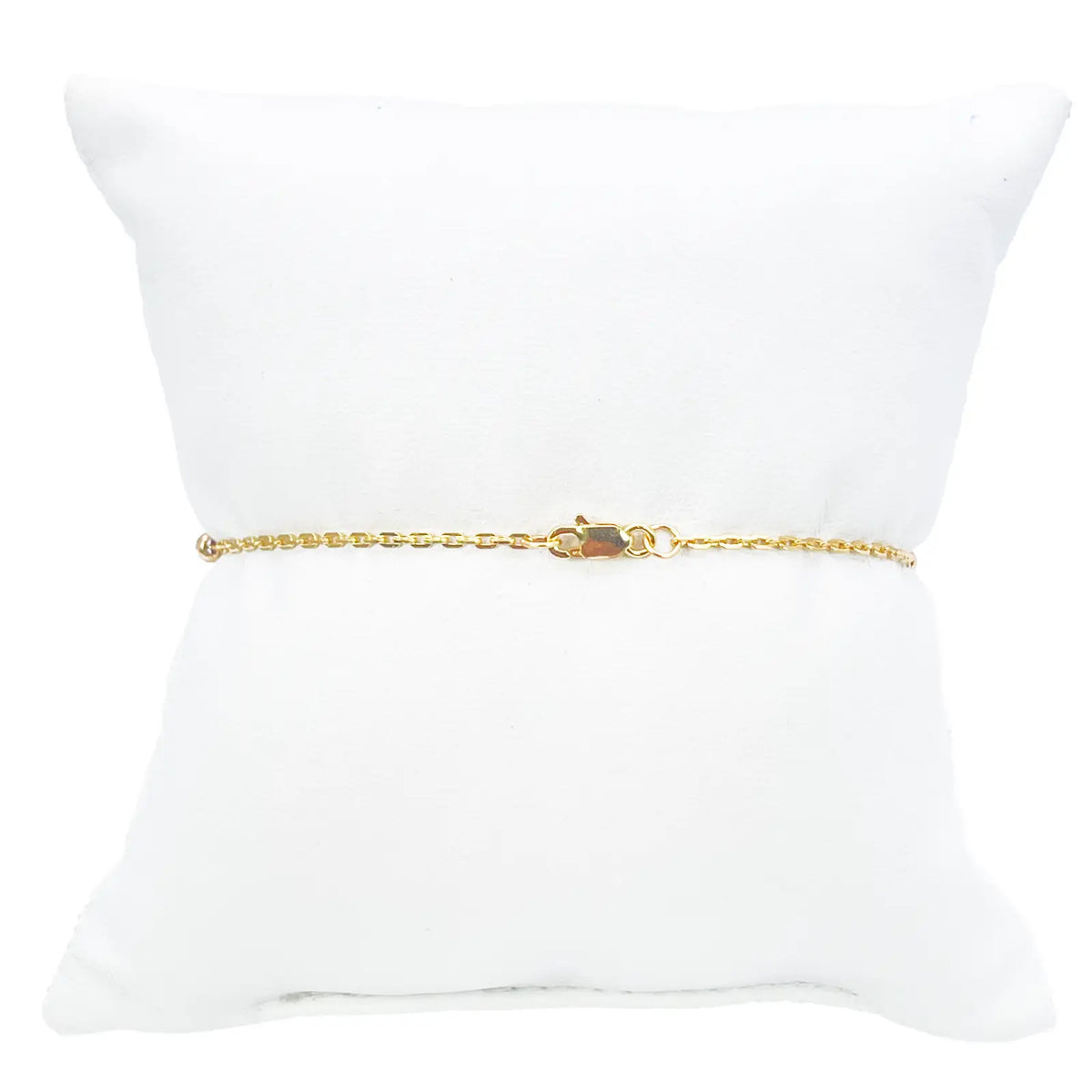 22ct Gold Beaded Bracelet Diamond Cut Cable Chain 7 Inches 2.8mm Width 