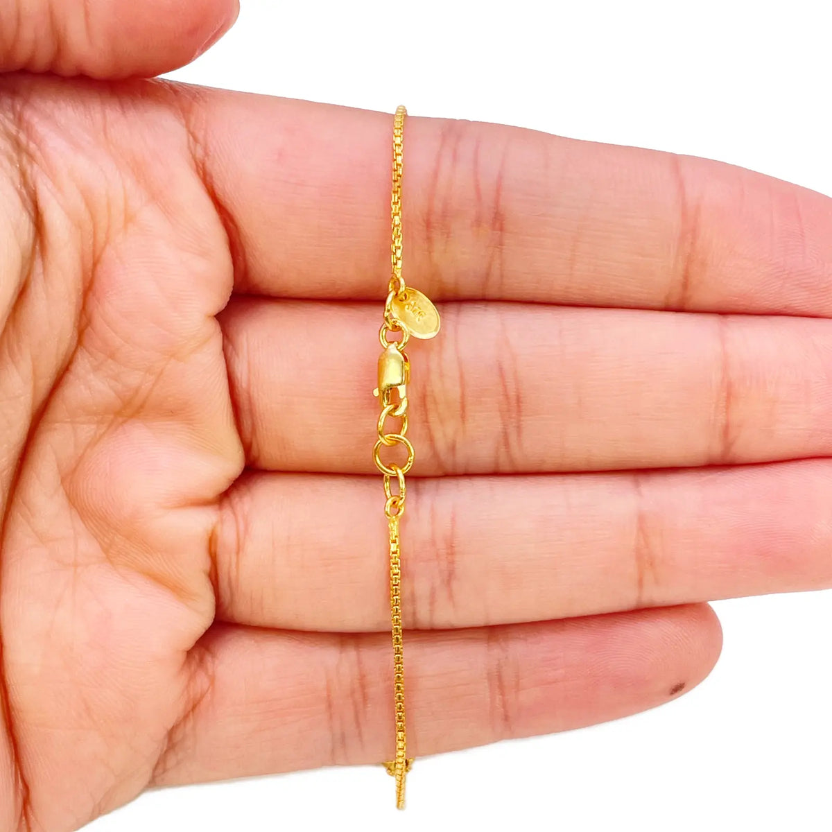 22ct Gold Beaded Bracelet Five Diamond Cut Beads Box Chain 7.5 Inches¬† Diamond Bracelets