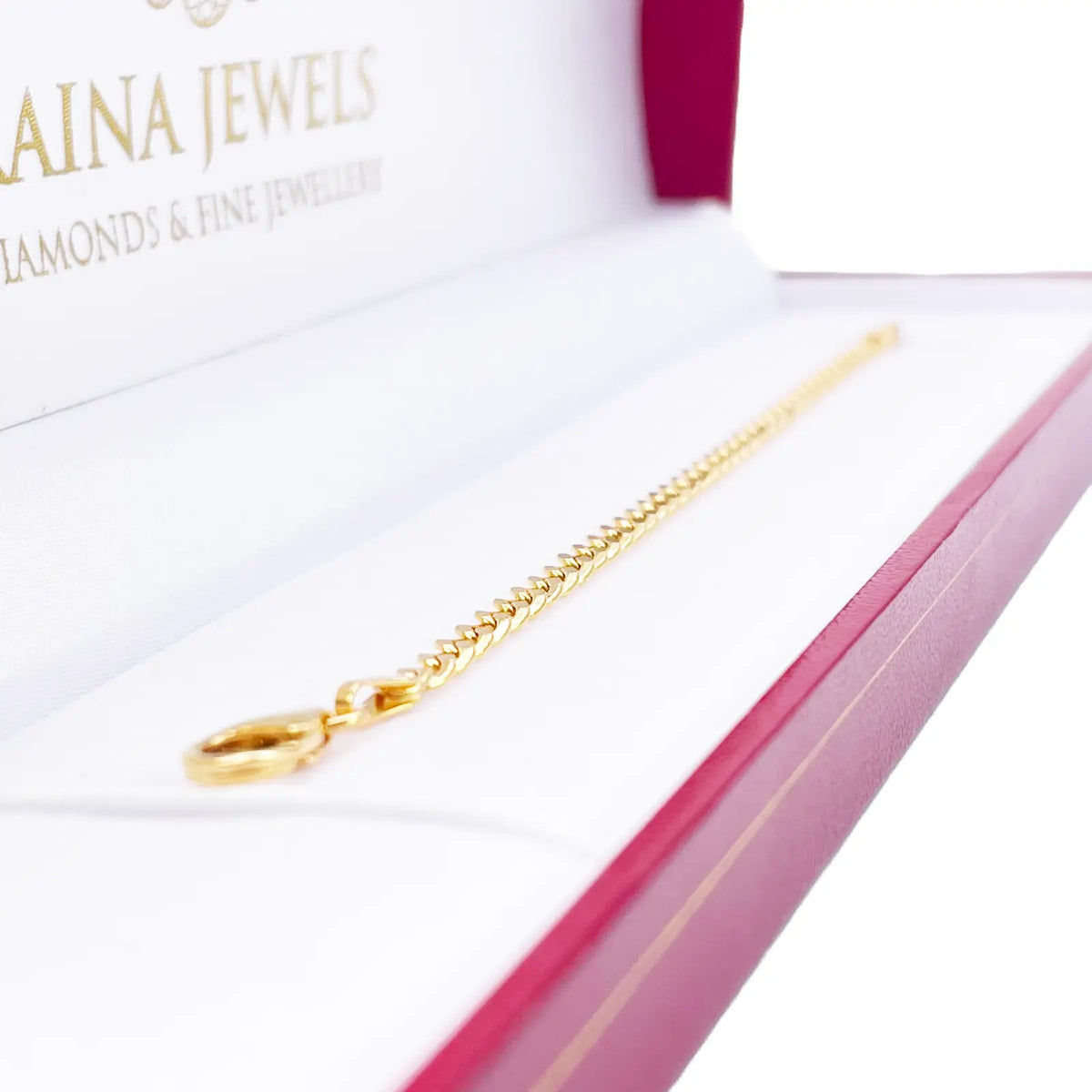 22ct Gold Kids Bracelet Curb link 5.7 Inches 3.4mm Width 