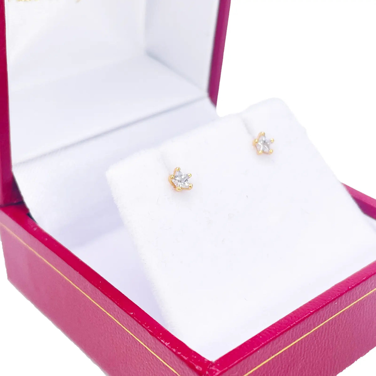 22ct Gold Star Childrens Tiny Stud Earrings 3.8mm 