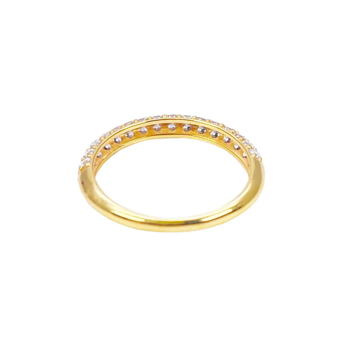 22ct Yellow Gold 4-Claw Half Eternity Engagement Ring & Matching Band 