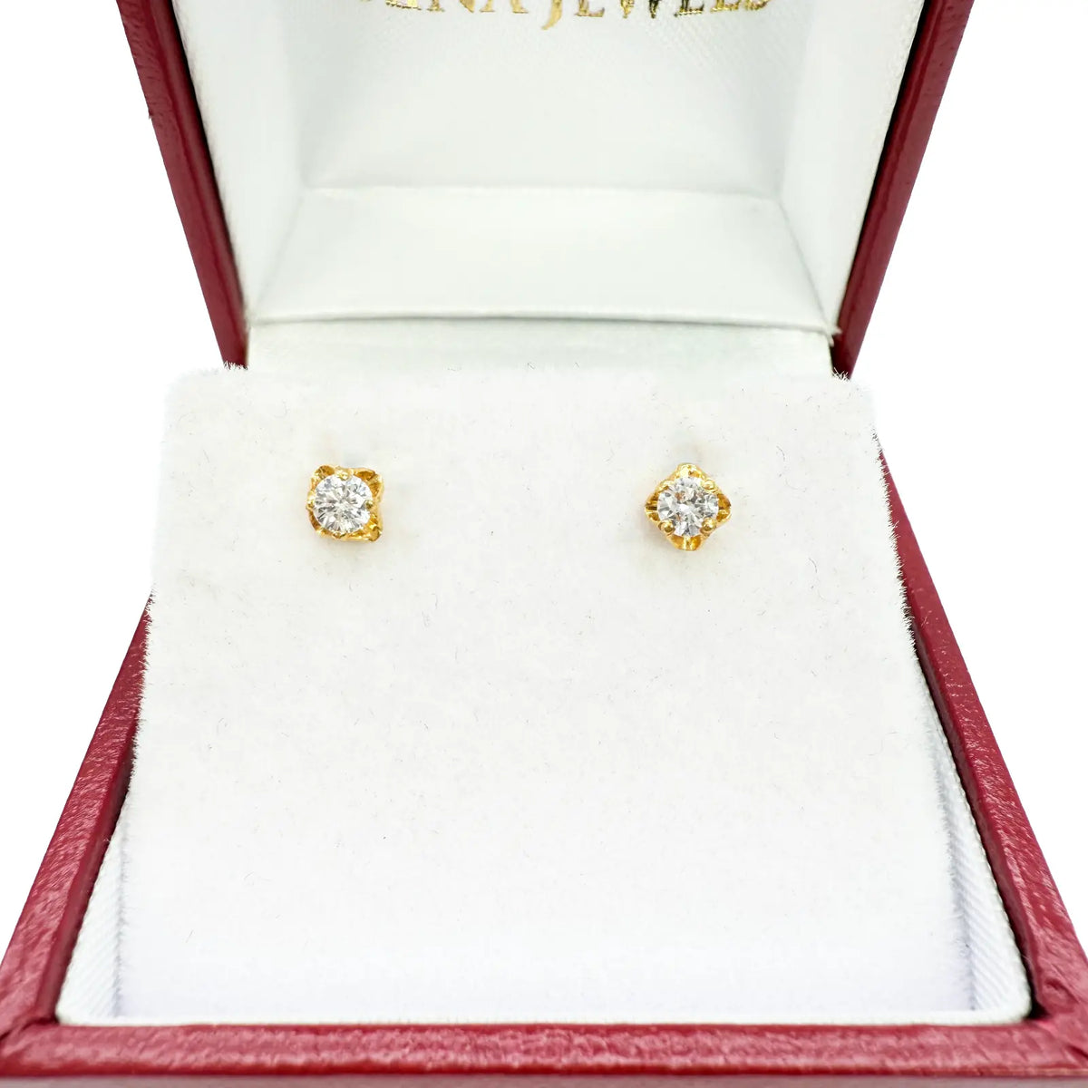 22ct Yellow Gold Children's Stud Earrings, Tragus, Helix Or 2nd Lobe (2.5/3.0mm) 
