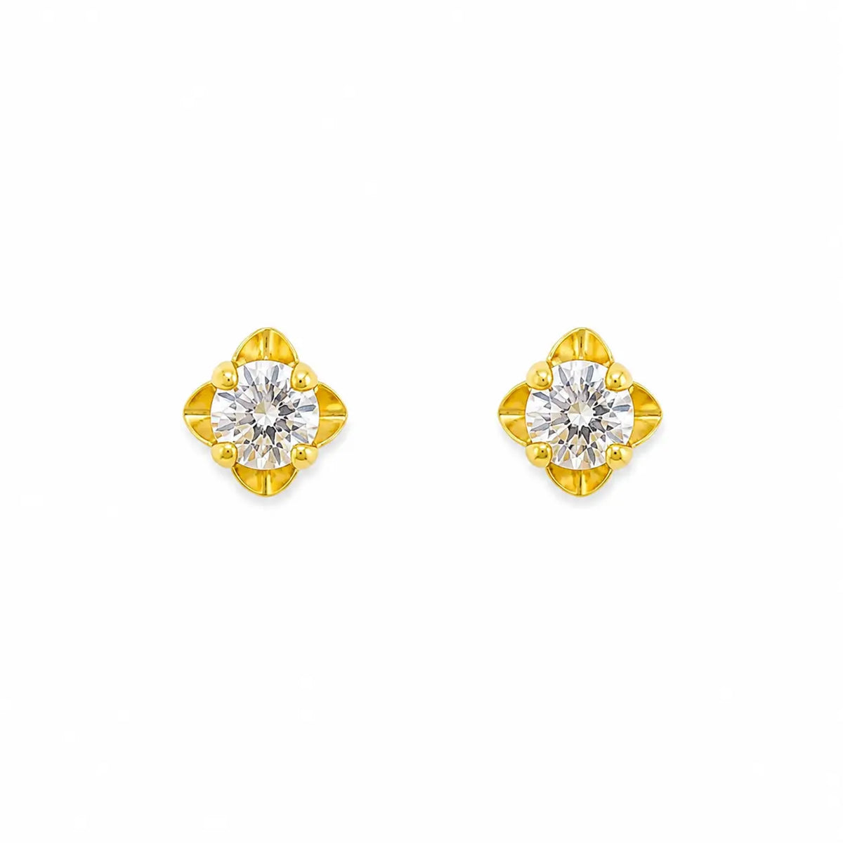 22ct Yellow Gold Children's Stud Earrings, Tragus, Helix Or 2nd Lobe (2.5/3.0mm)  Children's gold earring