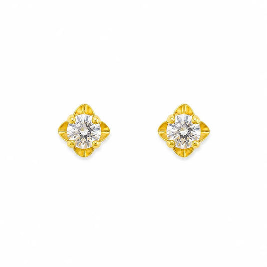 22ct Yellow Gold Children's Stud Earrings, Tragus, Helix Or 2nd Lobe (2.5/3.0mm)  Children's gold earring