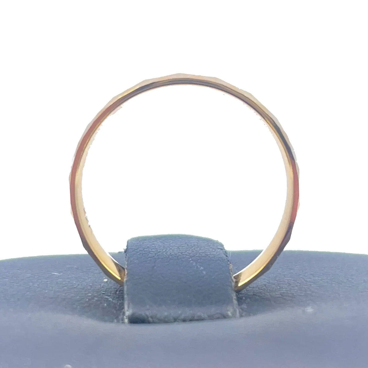 22ct Yellow Gold High Polished Women's Facetted Kite Wedding Band 4mm 