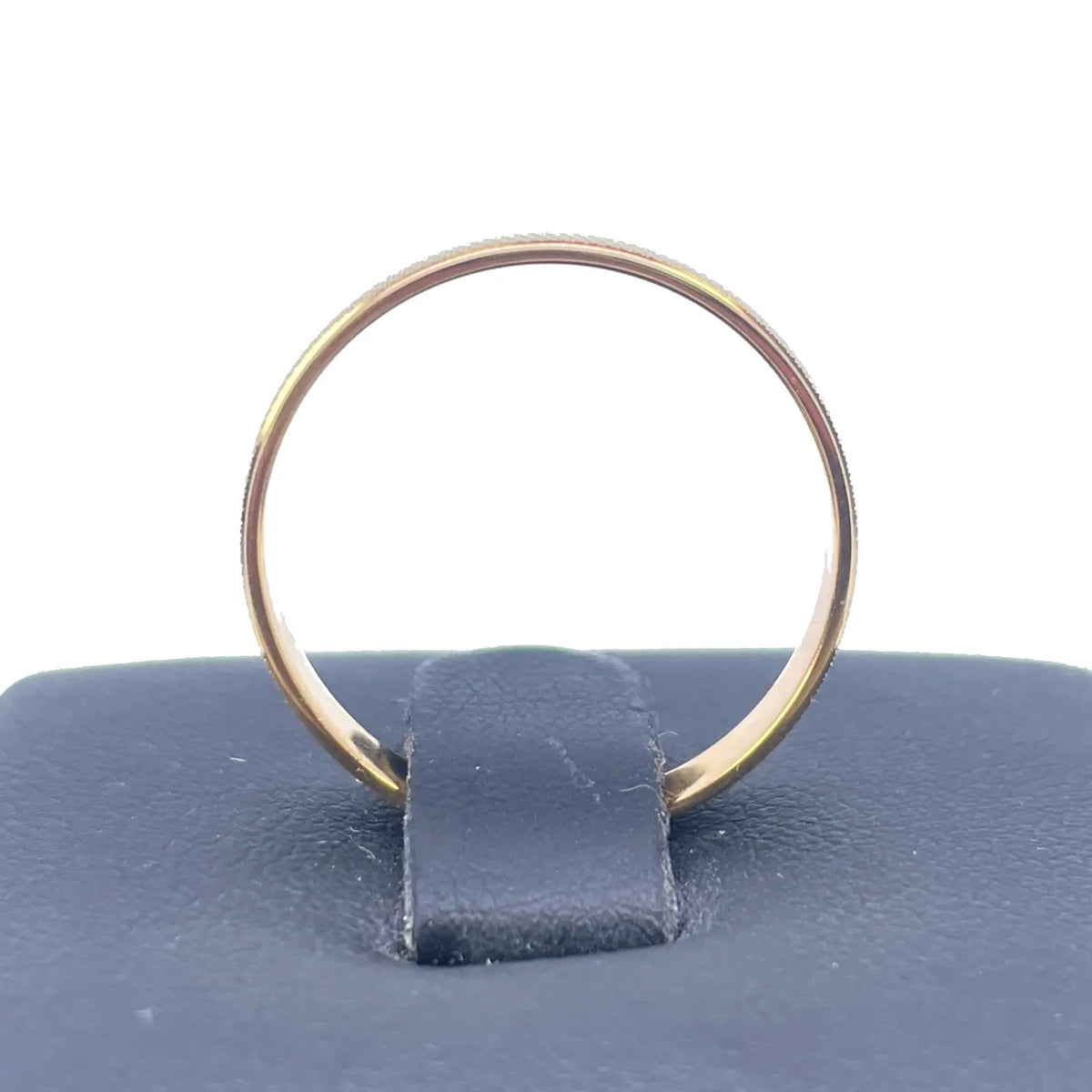 22ct Yellow Gold High Polished & Textured Women's Wedding Band 3.5mm  Gold Ring