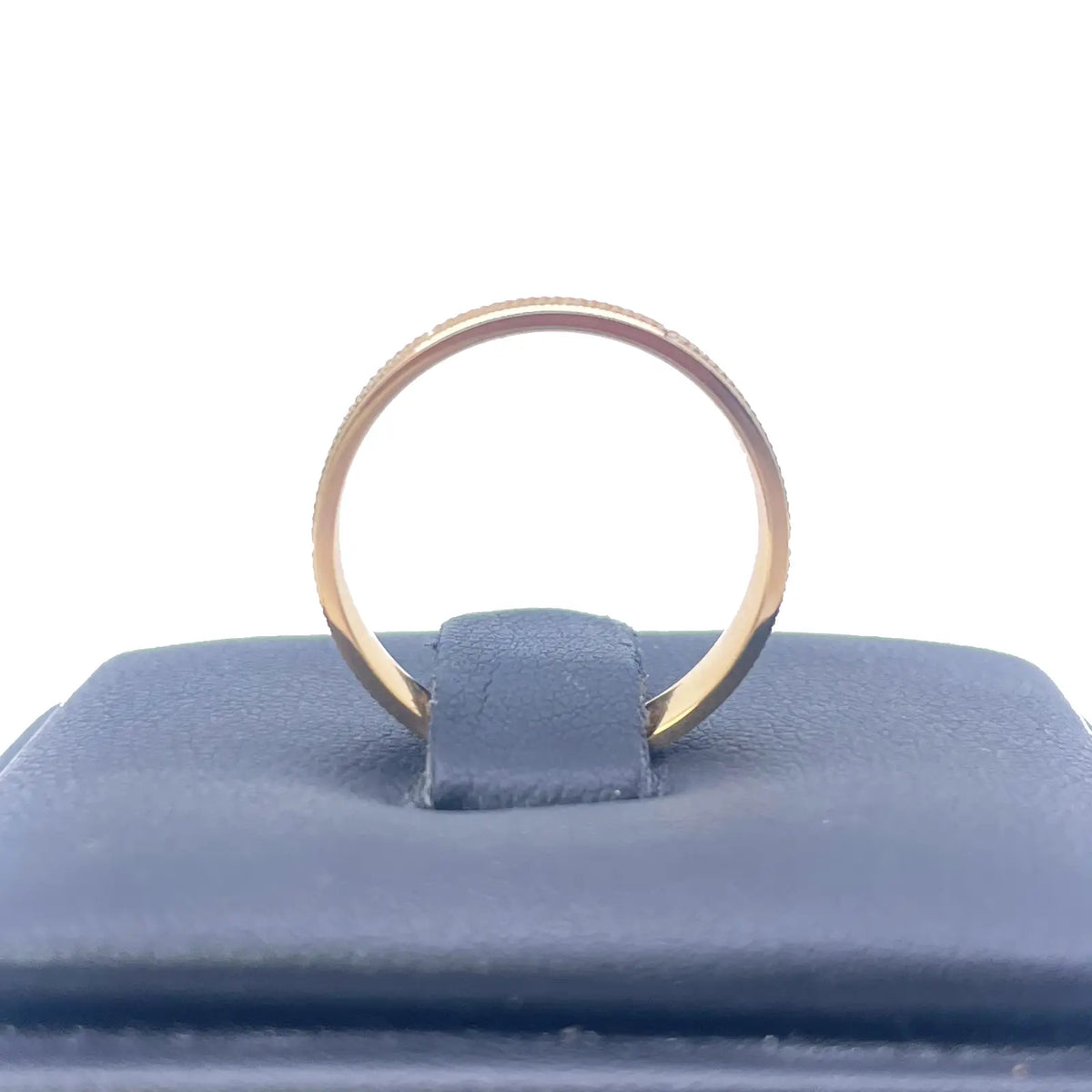 22ct Yellow Gold High Polished & Triple Row Textured Women's Wedding Band 4mm 