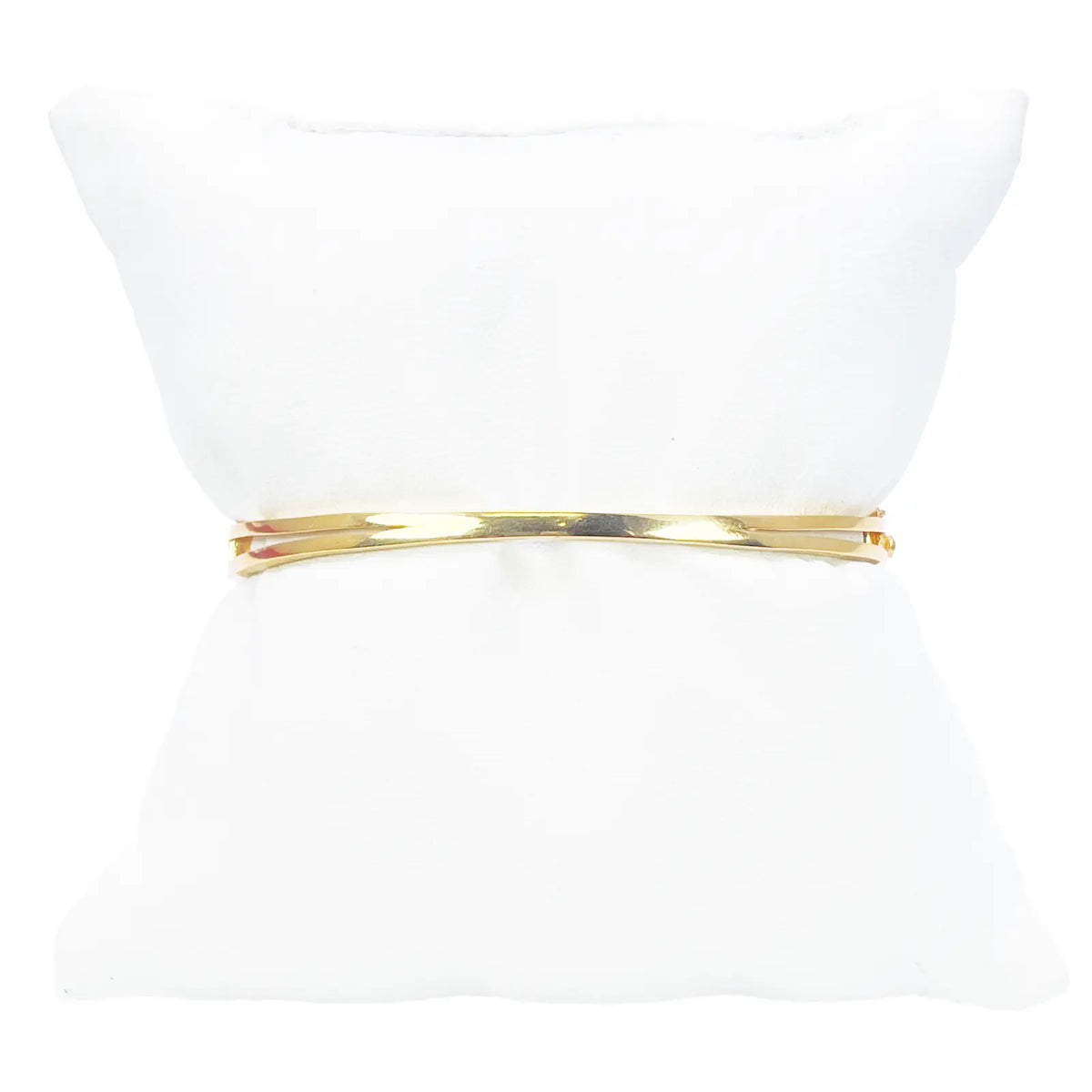 22ct Yellow Gold Ladies Beautiful Sparkly Cubic Zirconia Oval Bangle Bracelet Diameter 2.2inch 