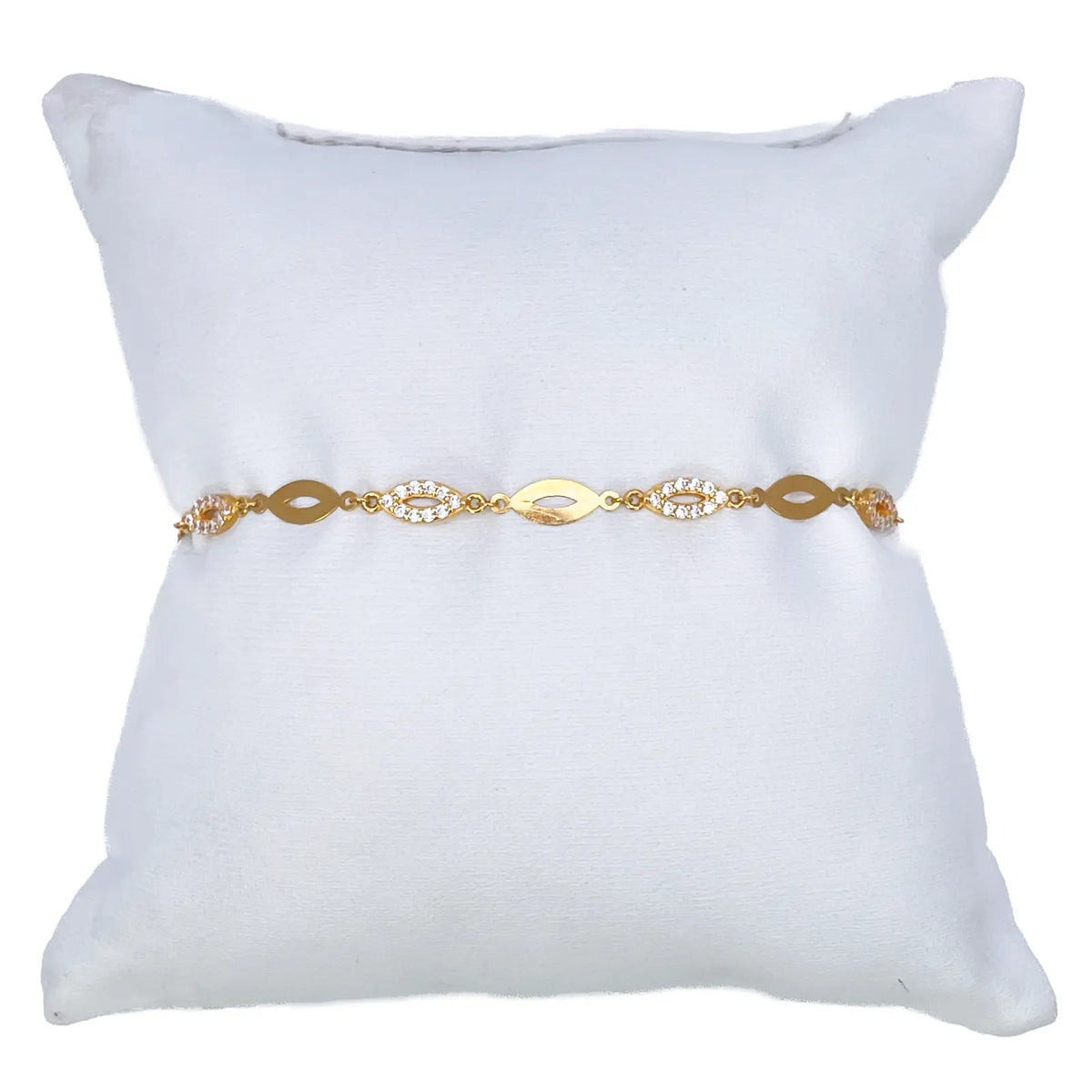 22ct Yellow Gold Lightweight High Polished Bracelet 7'' inches 