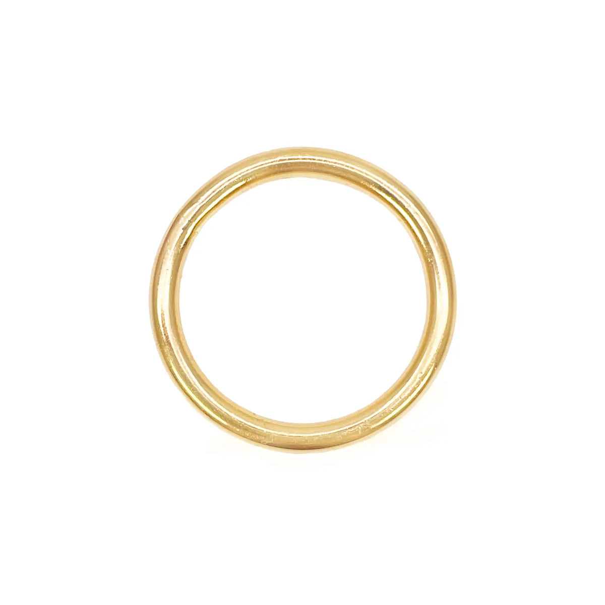22ct Yellow Gold Plain High Polished Wire Band Ring 2.5mm 