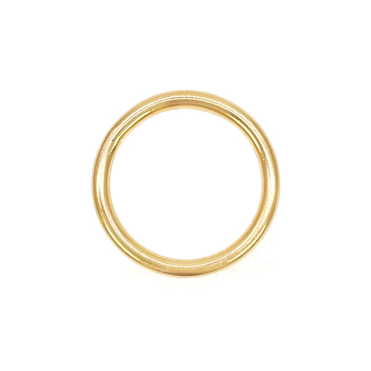 22ct Yellow Gold Plain High Polished Wire Band Ring 2.5mm 