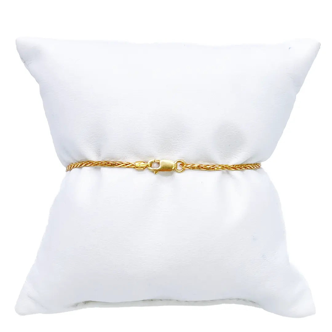 22ct Yellow Gold & Sparkly Glitter Ball Bracelet 6.5 inches 