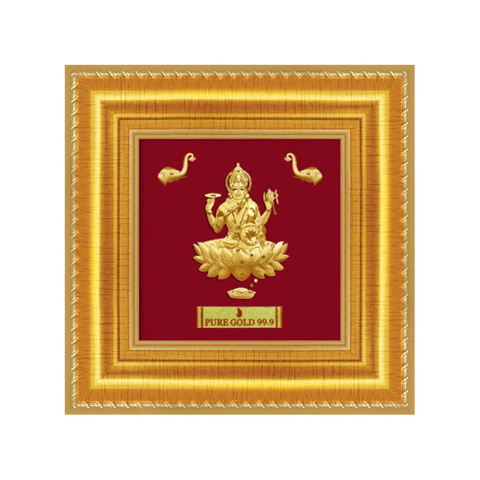 24ct Pure Gold Leaf Lakshmi Frame 12.7 x 12.7cm 