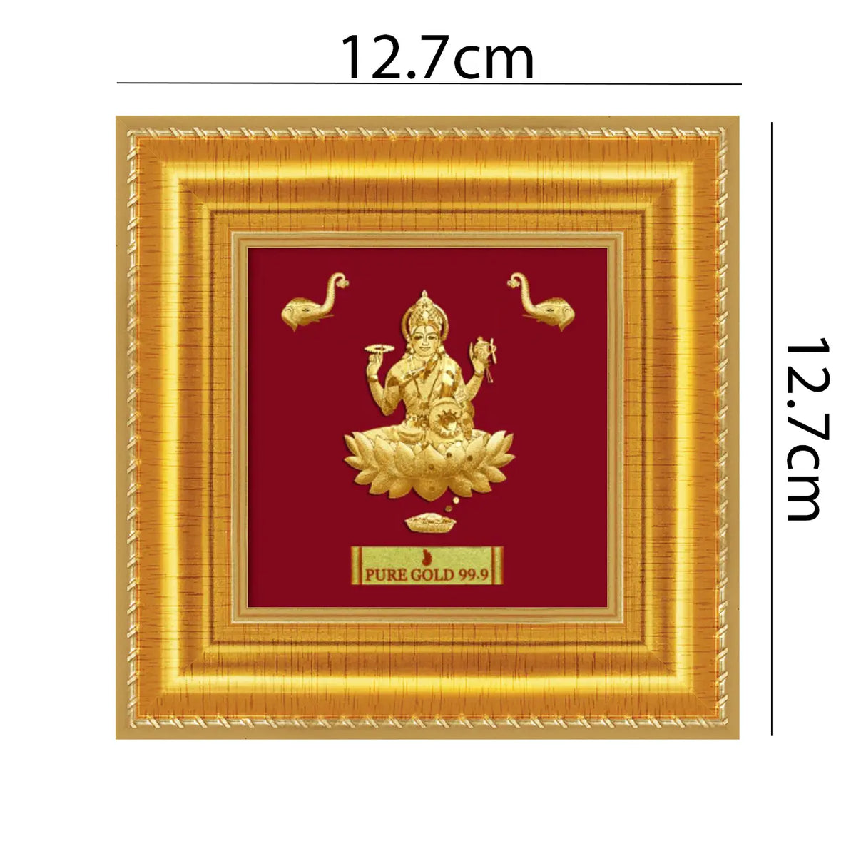 24ct Pure Gold Leaf Lakshmi Frame 12.7 x 12.7cm 