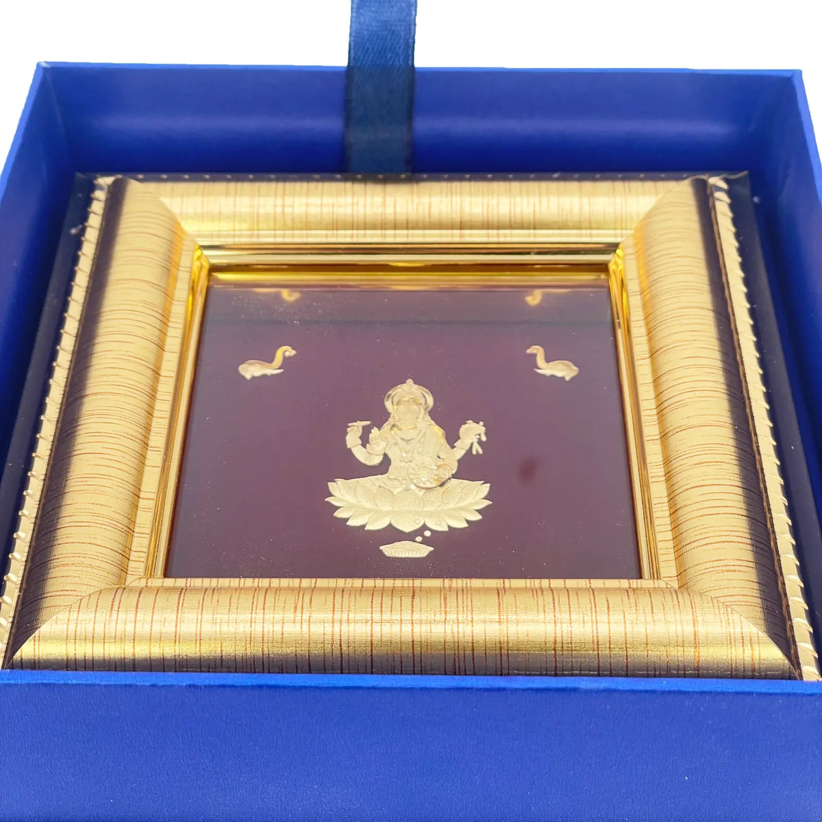 24ct Pure Gold Leaf Lakshmi Frame 12.7 x 12.7cm 