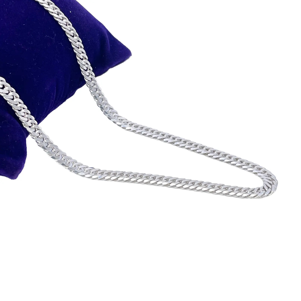 925 Sterling SIlver Curb Chain Necklace 28''inches 6.6mm Width 