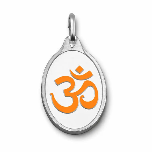 999.9 Fine Pure Silver 5 Grams Coloured Om Pendant Sealed Pack  Gold Pendant