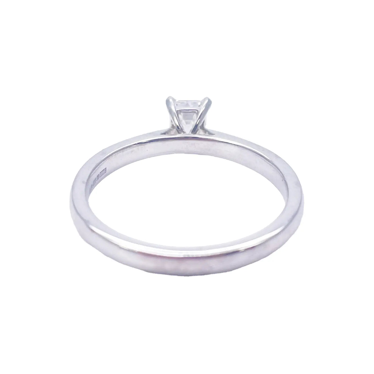 Emerald Cut Natural Diamond Solitaire Engagement Ring 0.50ct GIA Certified  Diamond Ring