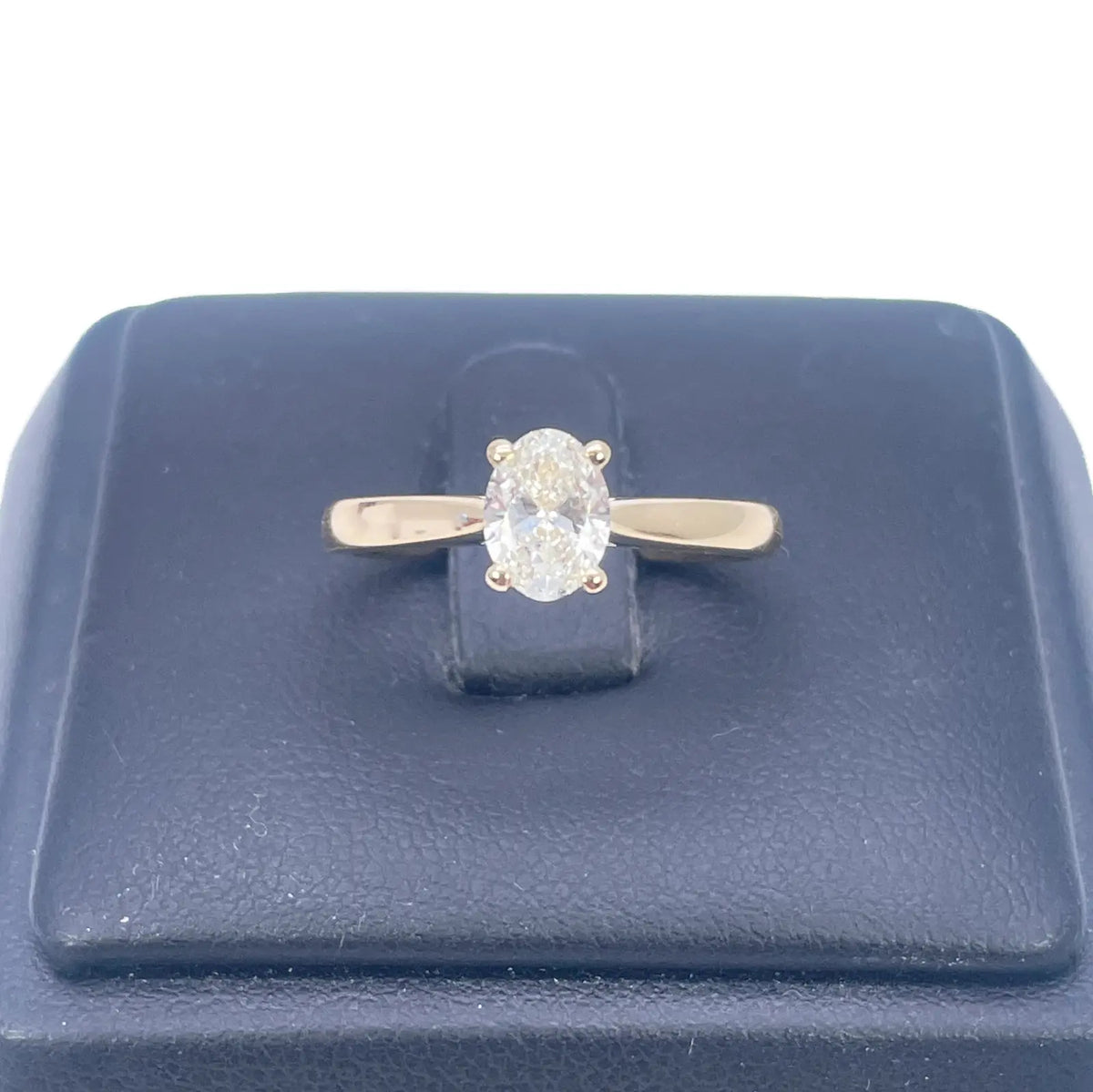 Oval Cut Natural Diamond Solitaire Engagement Ring 0.70ct GIA Certified  Diamond Yellow Gold Ring