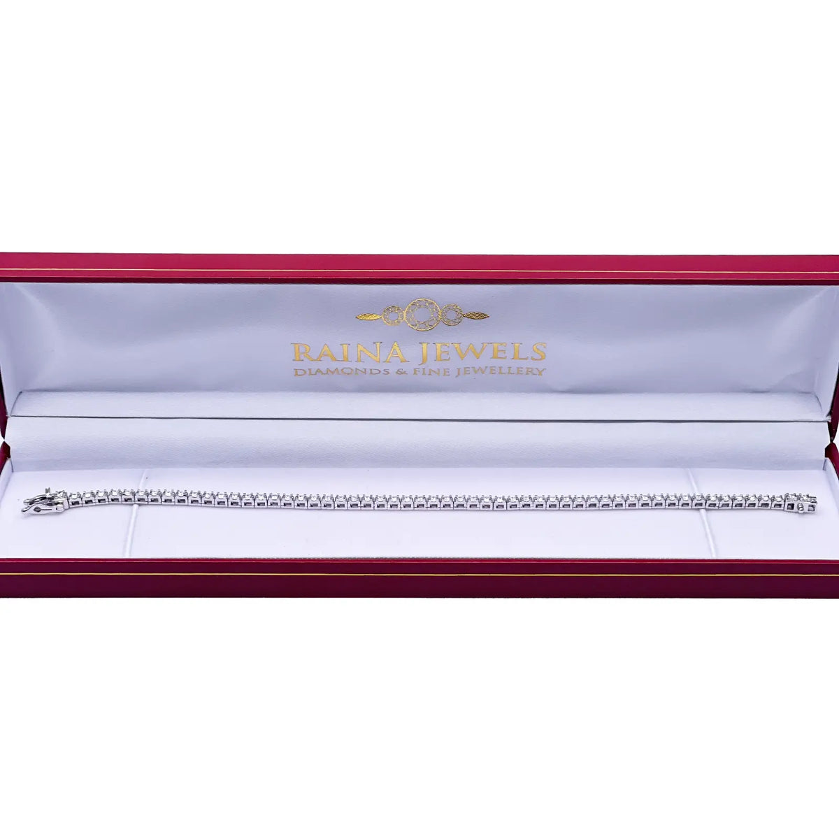 14ct White Gold Natural Diamond Tennis Bracelet 4 claw 2.00ct 7''inches  Diamond Bracelets