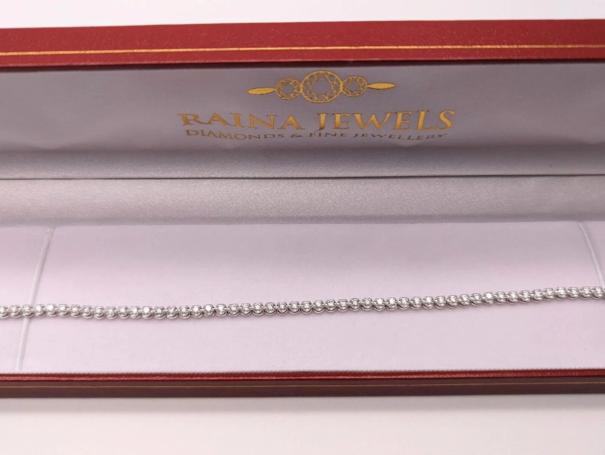 18ct White Gold Diamond Tennis Bracelet 4claw 1.50cts 7.0  Diamond Bracelets