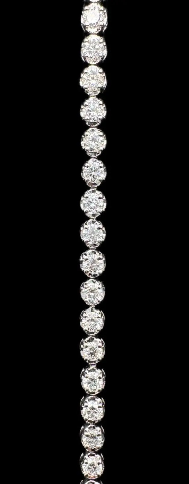 18ct White Gold Diamond Tennis Bracelet 4claw 2.02cts 7.00  Diamond Bracelets
