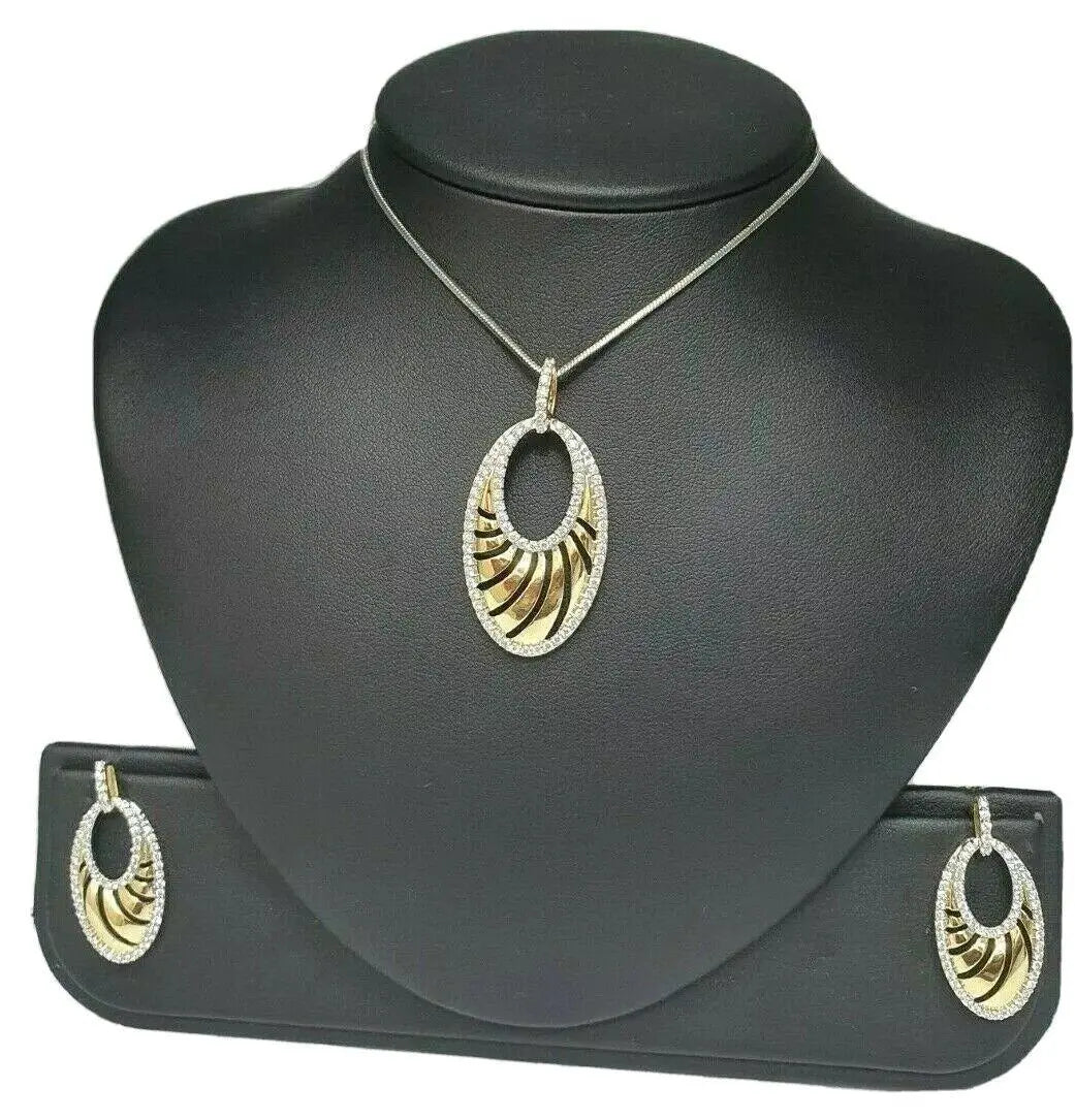 18ct Yellow Gold Diamond Necklace 1.55cts 