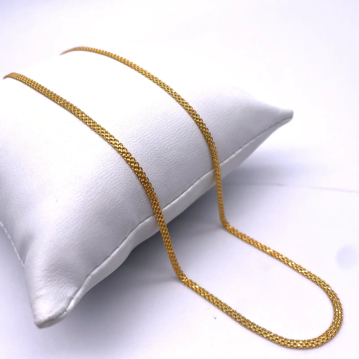 22ct Yellow Gold Fancy Flat Chain Necklace 18'' inch 4gm 