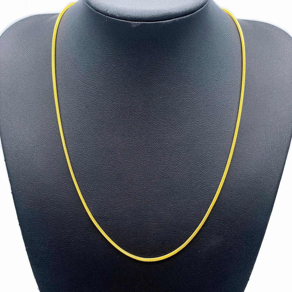 22ct Yellow Gold FoxTail Dragon Chain Necklace 18"inches 
