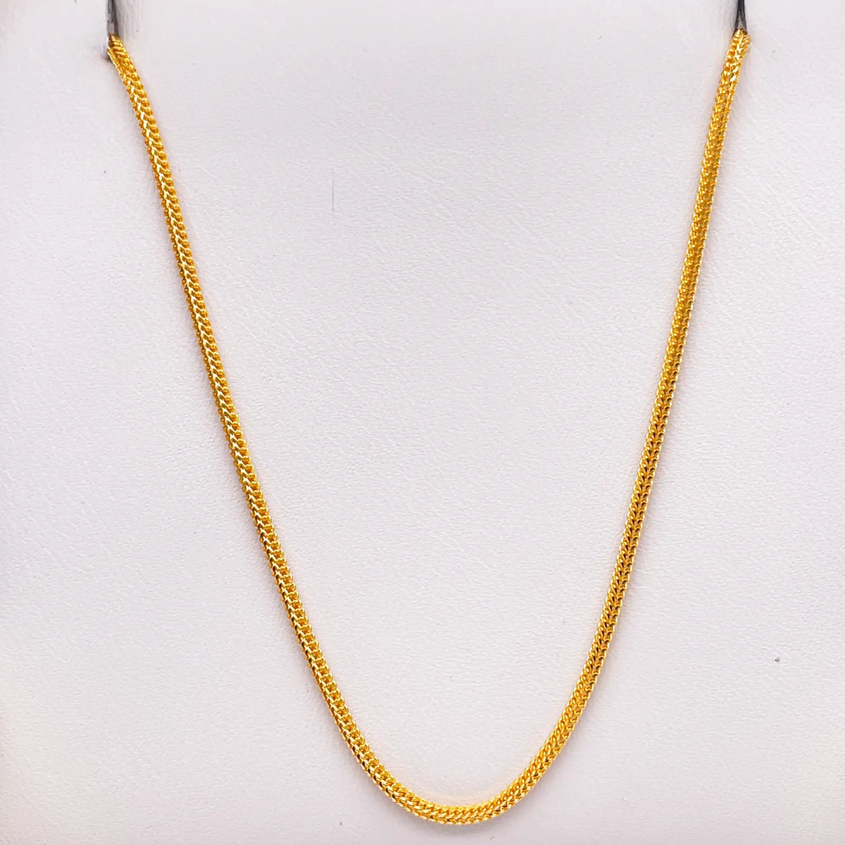 22ct Yellow Gold FoxTail Dragon Chain Necklace 18"inches 