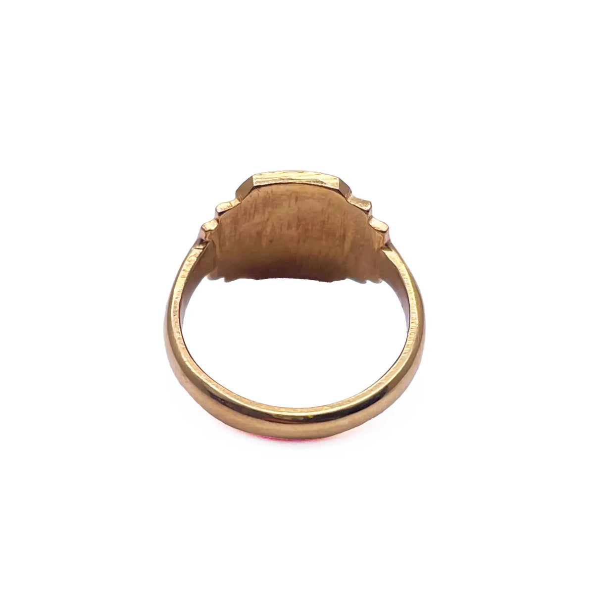 22ct Yellow Gold High Polished Children's Signet Ring 9.0mm 