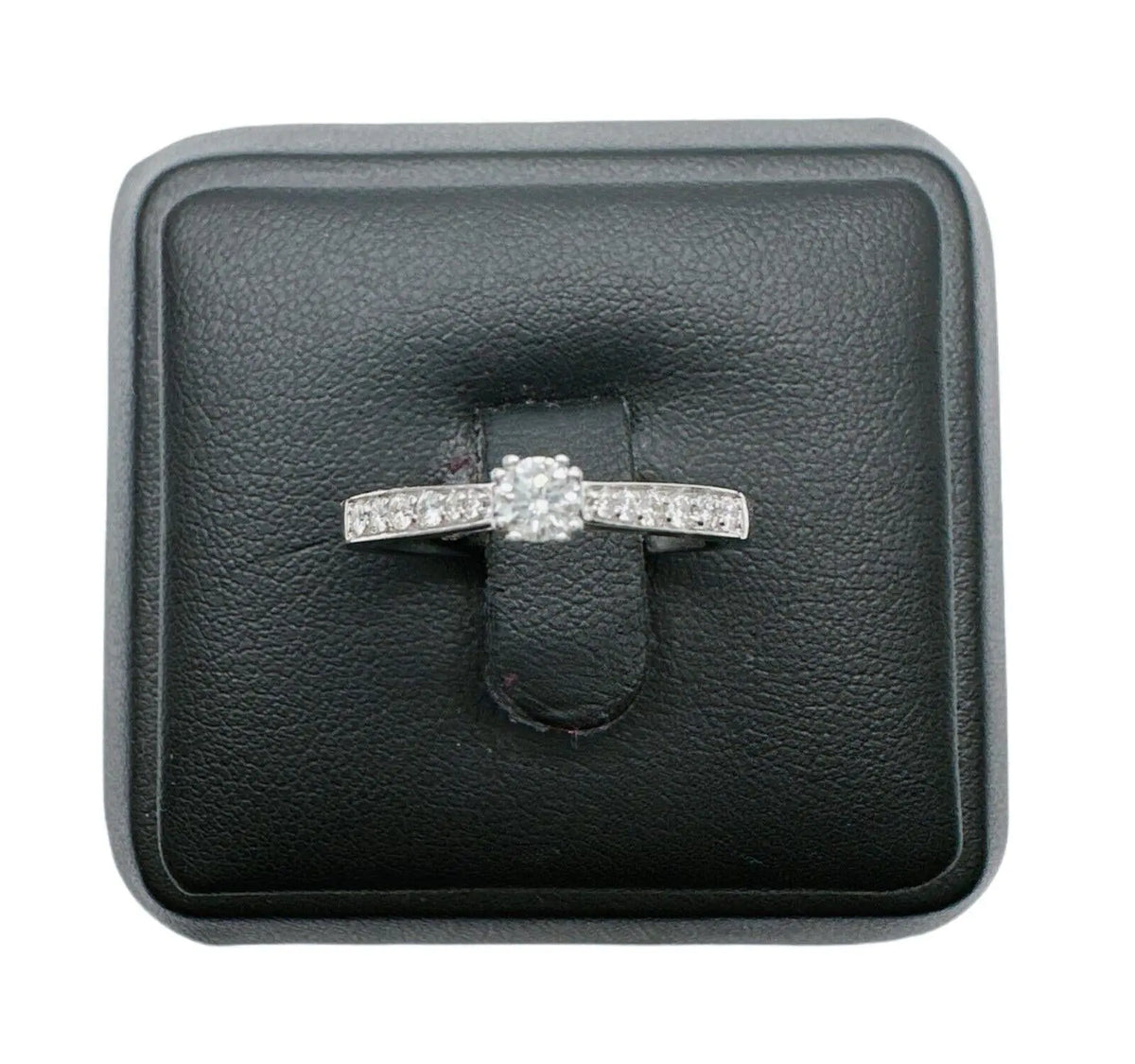 18ct White Gold Brilliant Cut Diamond Engagement Ring Twin Claws 0.29 carats¬† Diamond Ring