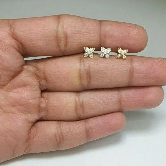 Round Diamond Nose Stud / Nose Pin 18ct Yellow / White/ Rose Gold 0.07 cts  Nose Stud
