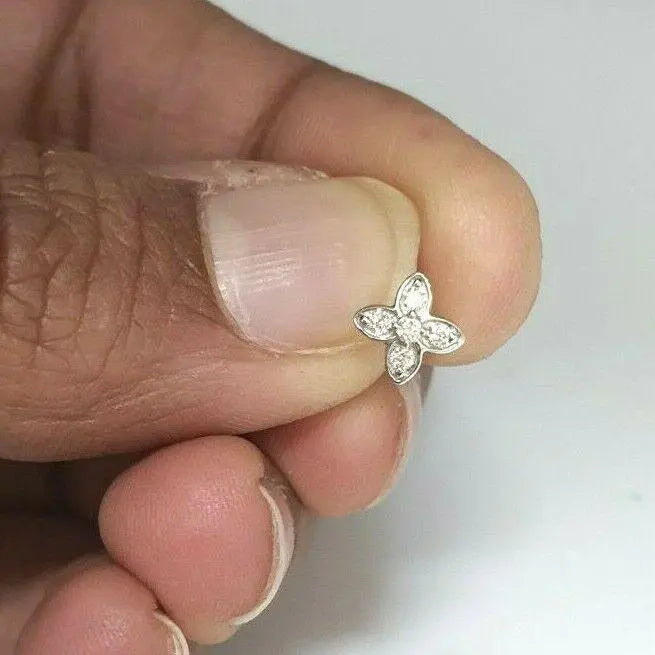 Round Diamond Nose Stud / Nose Pin 18ct Yellow / White/ Rose Gold 0.07 cts  Nose Stud